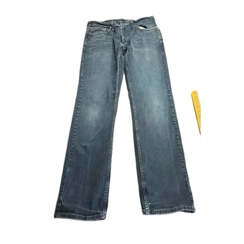 Levi 559 Jeans Mens 32x30 Blue Dark Wash Denim Straight Leg Relaxed Fit
